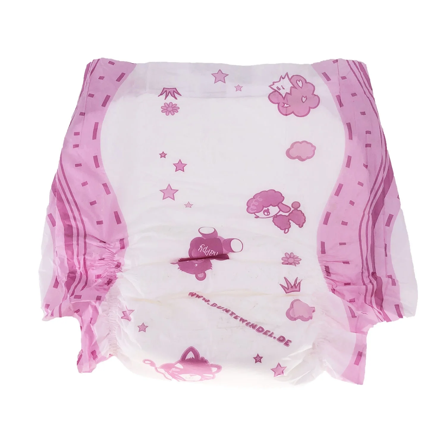 8pcs Diapers ABDL Adult Baby Large Size Stretchy Waist Diaper Attached 5pcs Adult Size Pacifiers Sets