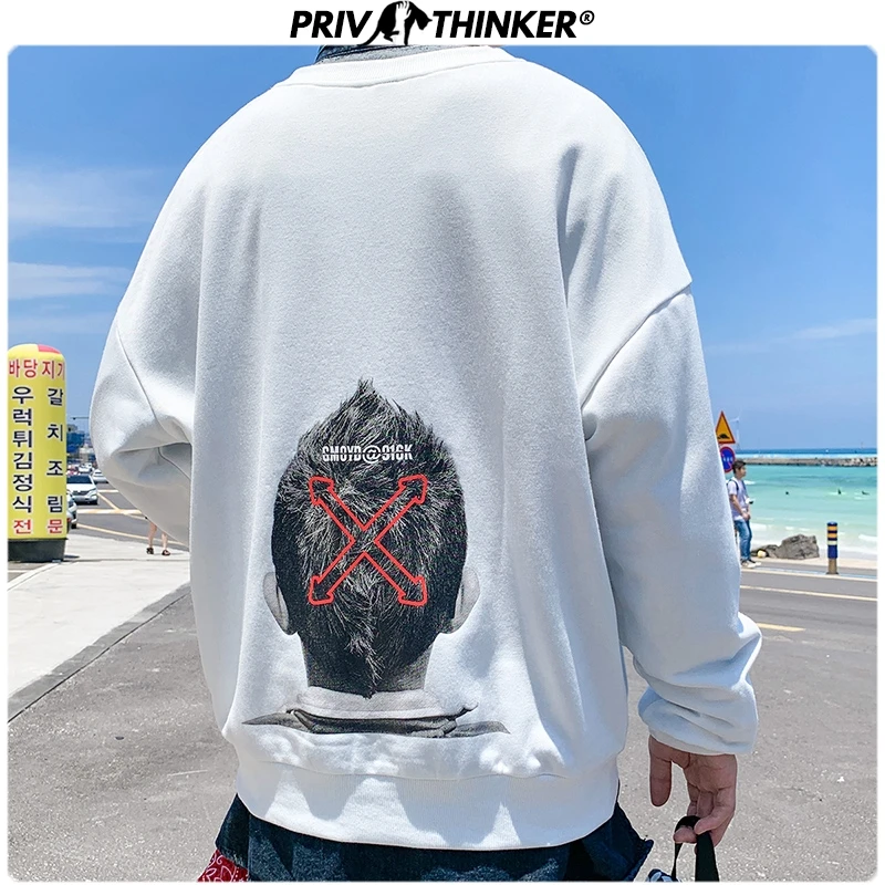 Privathinker мужские M-5XL больших размеров модные толстовки 2020 повседневные пуловеры