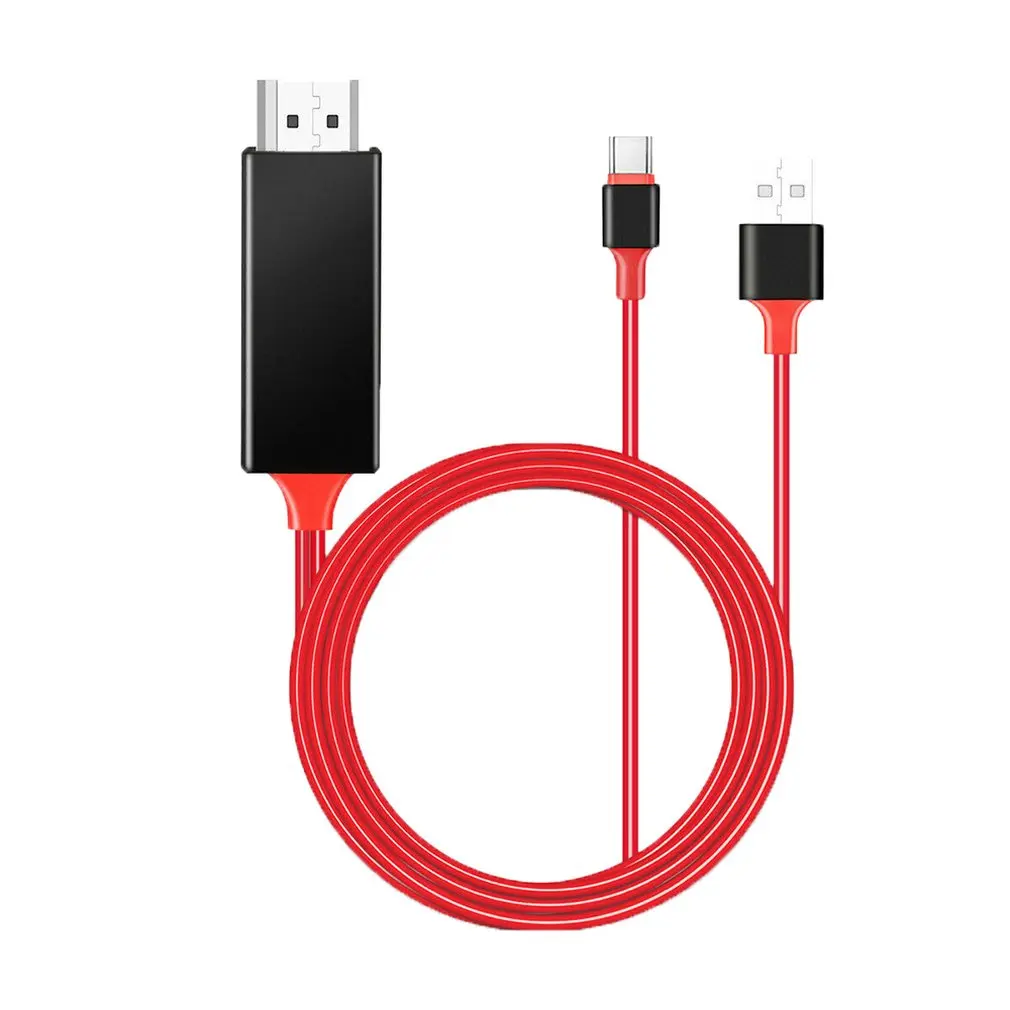 USB-C type-C к HDMI кабель HDTV адаптера для samsung S9 S8 S10+ Note 8/9 MacBook HD ТВ кабель адаптер