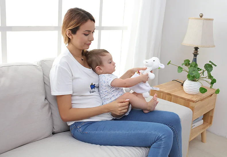 Creative Cute Cartoon Elephant Sheep Appeasing Towel Infant Plush Storage Candy Bag Maternal And Child Supplies