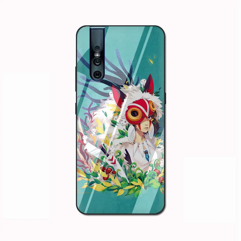 G11 EWAU фигурка Принцесса Мононоке закаленное Стекло телефона чехол КРЫШКА ДЛЯ VIVO V9 V15 Y17 Y85 Y89 Y93 Y95 Y91 C - Цвет: G11