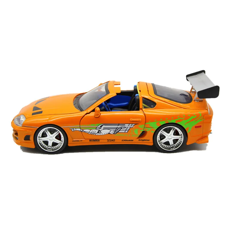 Jada1: 18 Fast F8 литая под давлением машина из металлического сплава Brian's TOYOTA Супра сплав Авто уличная Гонка Модель автомобиля игрушки F детская коллекция подарки