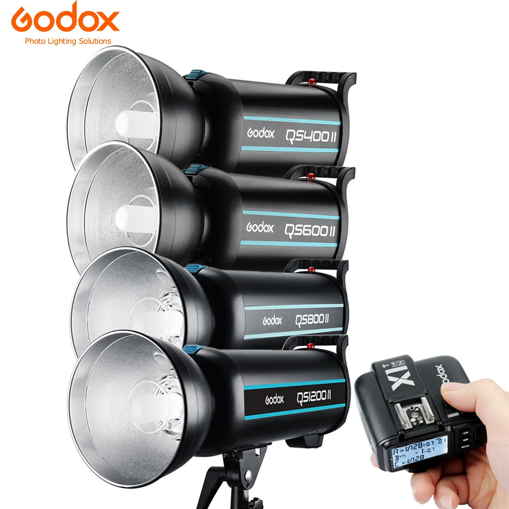 US $256.00 Godox QS400II 400WSQS600II 600WSQS800II 800WSQS1200II 1200WS Studio Strobe With BuiltIn Godox 24G Wireless X System