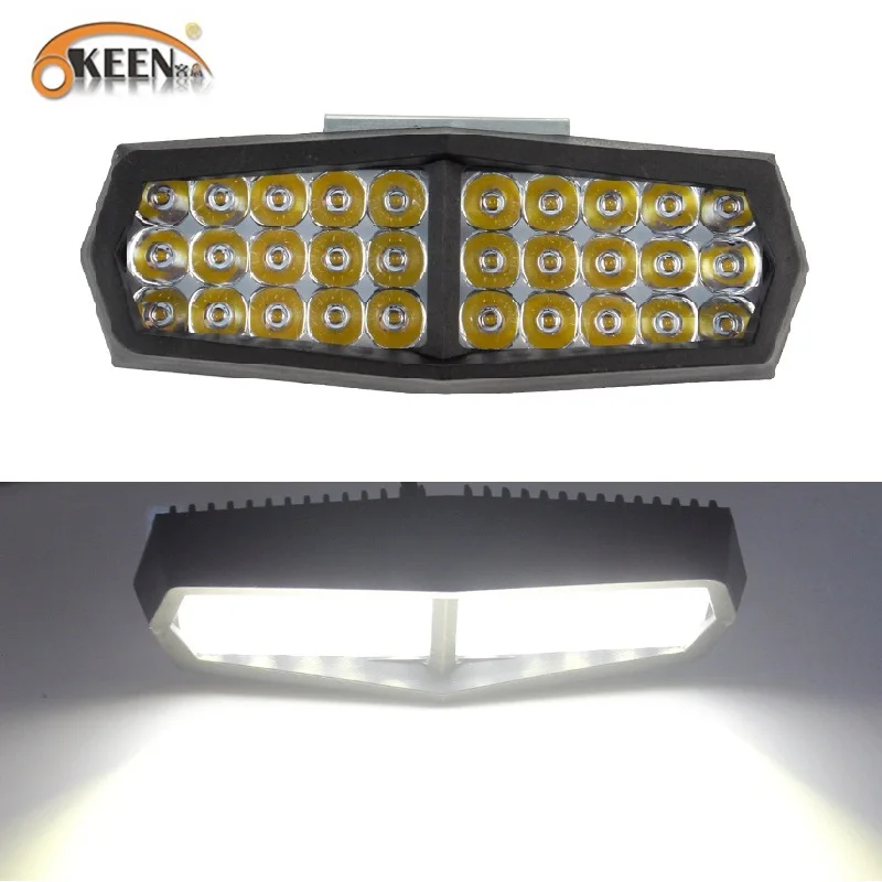 OKEEN автомобиль 30SMD 8 дюймовый светодиодный бар светодиодный рабочий светильник бар 24 Вт белый вождения по бездорожью трактор грузовик 4x4 ATV внедорожник 12V 24V Противотуманные фары Дневные Фары Светильник s