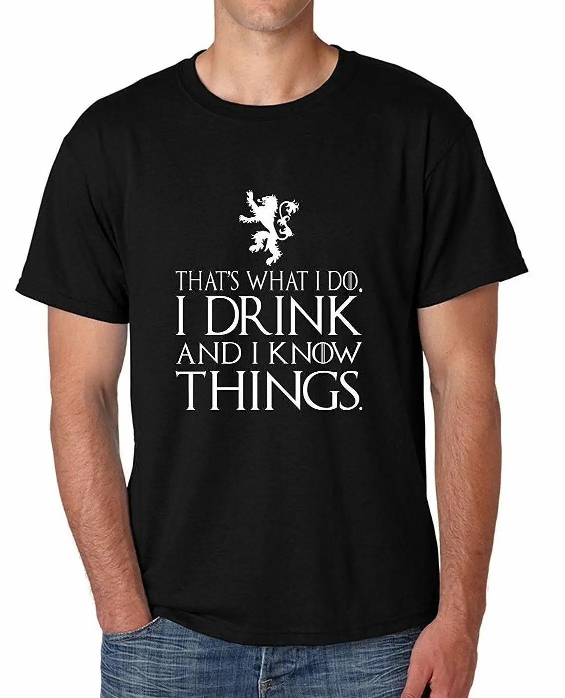 That's What I Do Drink And Know Things Men's T Shirt Humor Funny Tee (119) |