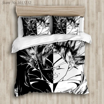 

DRAGON BALL Z 3D bed linen Son Goku Vegeta Duvet Covers Pillowcases bed set comforter bedding sets bedclothes bed linens 01
