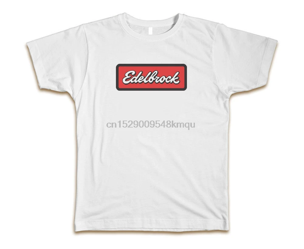 Мужская футболка Edelbrock S-3XL белая бесплатная доставка новая мода 100% хлопок для