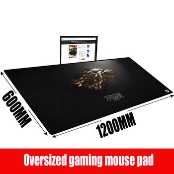 

MRGBEST 1200X600X3MM Winter Is Coming Extra Large Gaming Waterproof Mouse Pad Gamer Computer Big Keyboard Mouse Mat Locking Edge