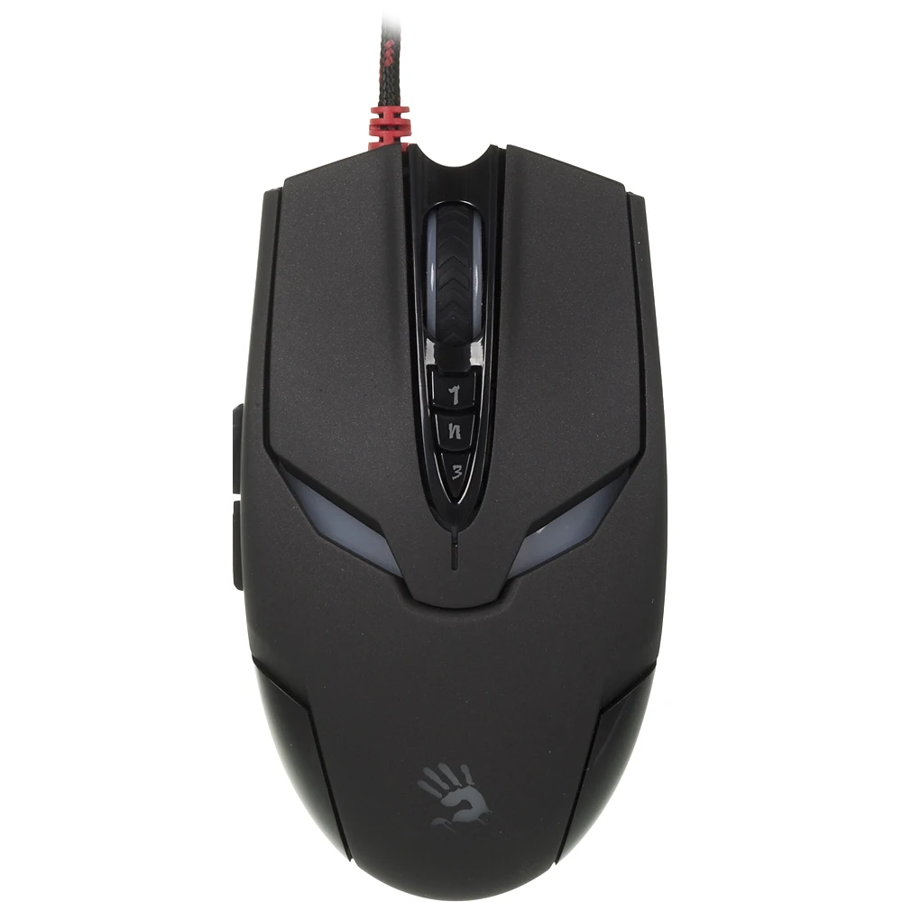 Мышь A4 Bloody V4M черный оптическая(3200dpi) USB игровая(8but