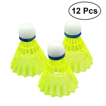 

12pcs Advanced Nylon Feather Shuttlecocks with Great Stability and Outdoor Sports Hight Speed Training Badminton Shuttlecocks