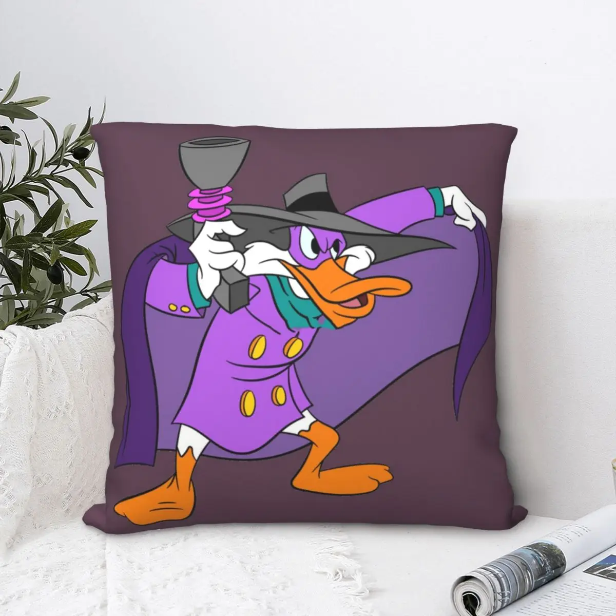 Квадратная подушка Darkwing Duck чехол для подушки наволочка декоративная дома