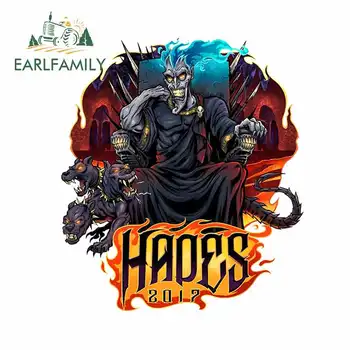 

EARLFAMILY 13cm x 11.5cm for Hades Motorcycle Car Stickers DIY Personality Sticker Scratch-proof Decal Vinyl Material Funny