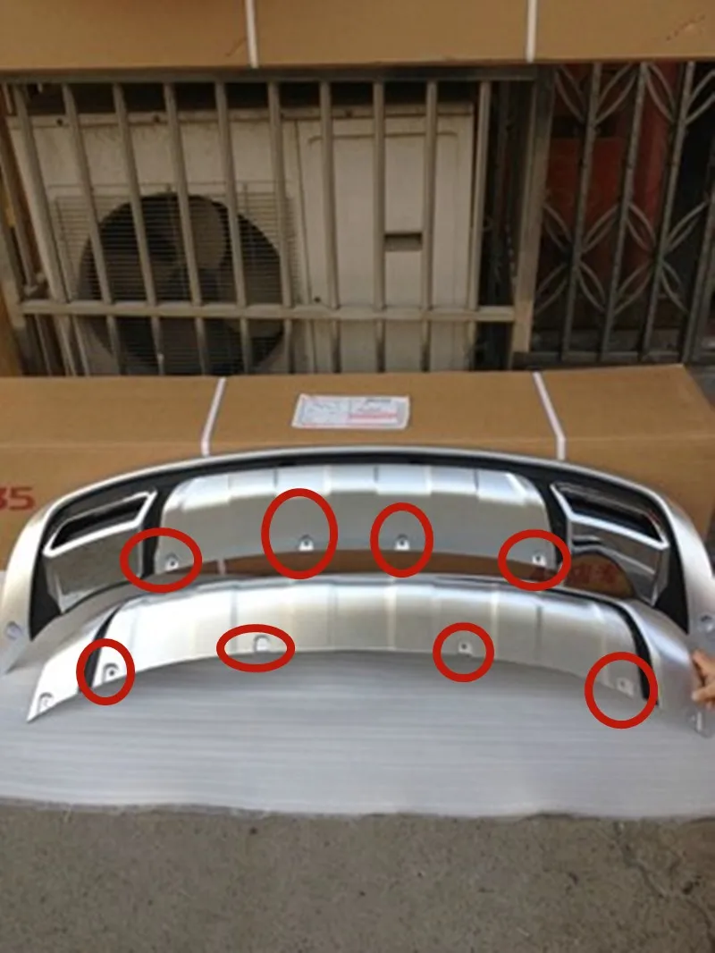 

Car styling for Kia Sportager 2011-2017 Car accessories ABS metal Front Rear bumper Mounting screw accessories