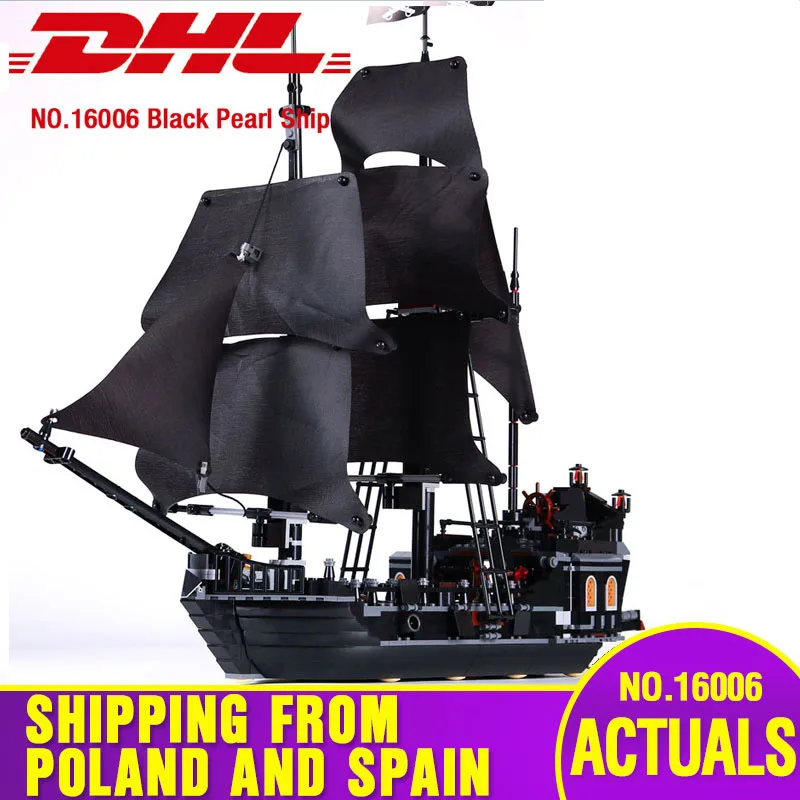 Baratos 16006 16009 juego de perlas negras de 4184 Piratas del Caribe 4195 bloques de construcción montaje de ladrillos niños juguetes para Navidad regalos