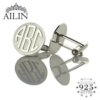 

Wholesale Personalized Monogram Cufflinks Engraved Wedding Cufflinks Silver Groom Cufflinks Monogrammed Father of the Bride Gift
