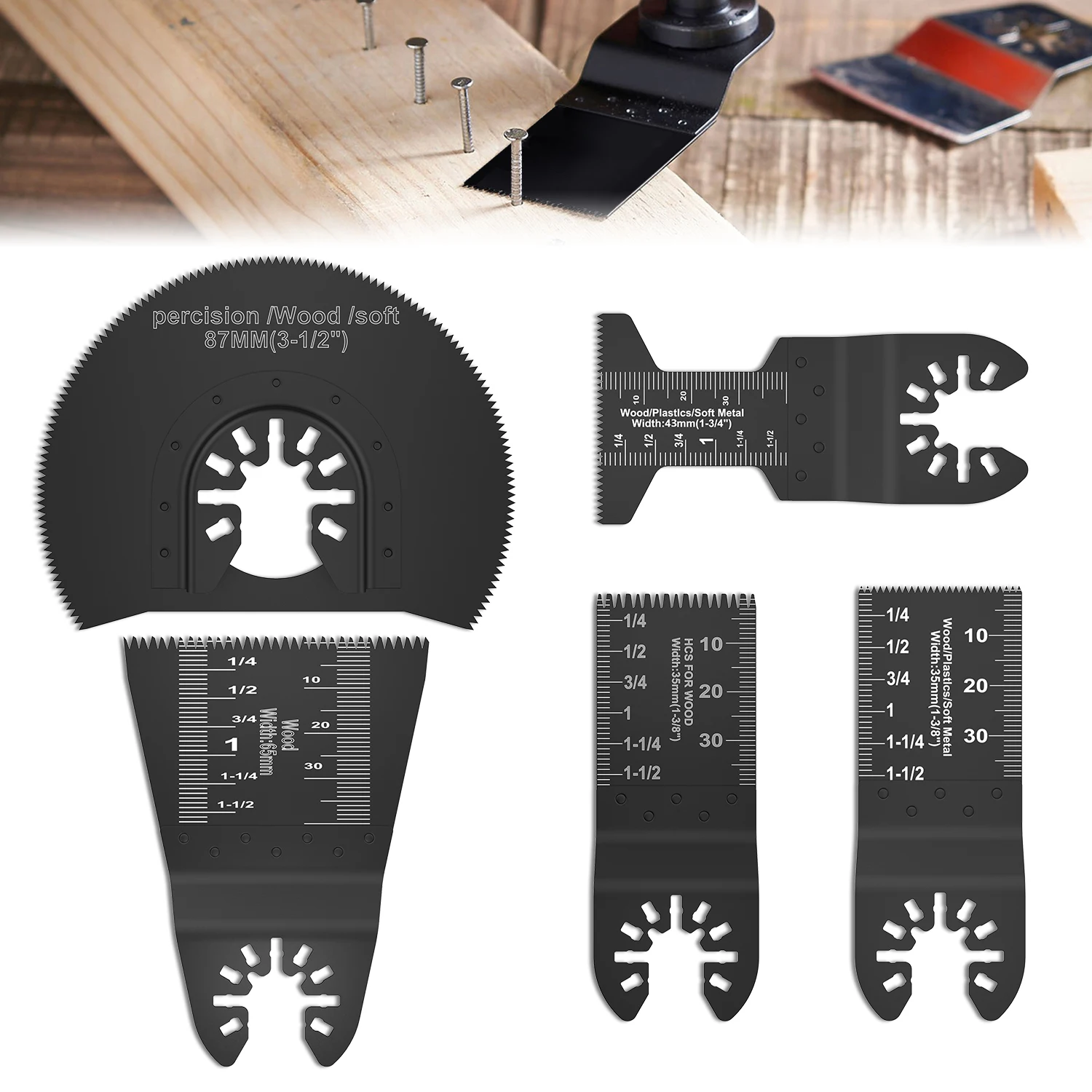 

Oscillating Multi Tool Saw Blades for Parkside Workzone Einhell Challenge AEG Multitool Electric Cutting Tools Accessories