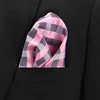 Fashion 100% Silk Hankerchief Scarves Vintage Hankies Men's Pocket Square Handkerchiefs Striped Solid Snot Rag 22*22 cm ► Photo 3/6