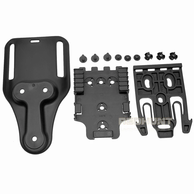 Gun Hoster Accessories Mid-Ride Belt Loop Adapter Mid-Ride Drop Low-Ride Universal Belt Quick Locking Kit