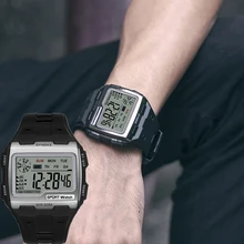 

SYNOKE Men Women Digital Watches New Arrival Big Square Dial Alarm Week Resistant Chronograph Multi-function Digital Sport Watch