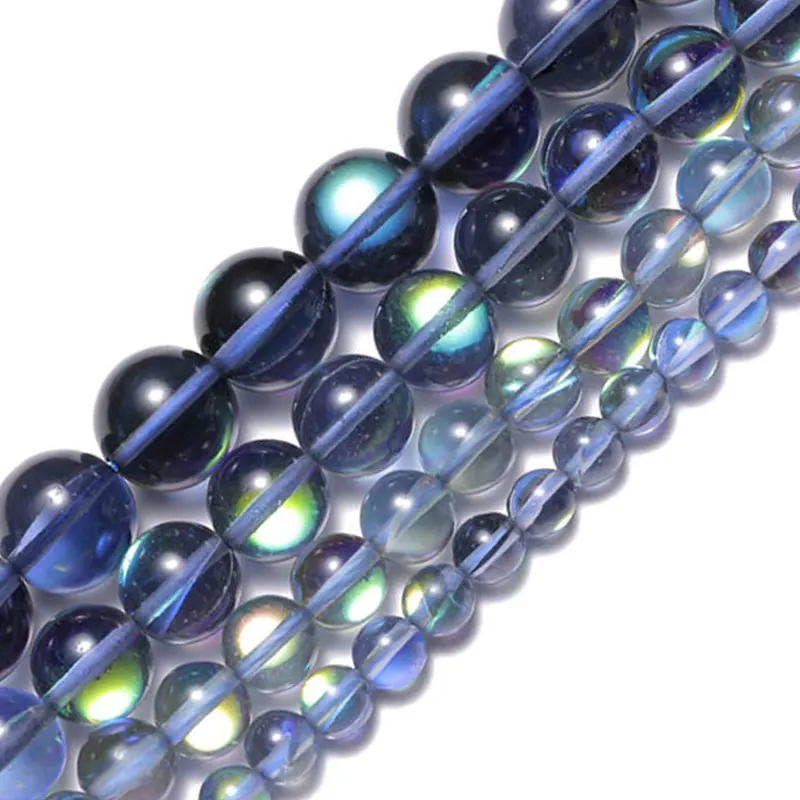 

Wholesale Gray Blue Transparent Austrian Crystal Stone Round Beads 6 8 10 12mm For Jewelry Making Quartz Beads Diy accessories