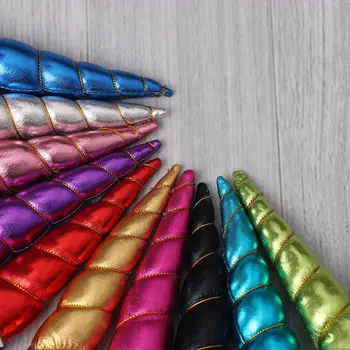 

Cute 3pcs/lot Unicorn Horn Flatback for Baby Girls Unicorn Hair Bands Headwear Party Diy Hair Accessories Holiday Gifts