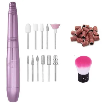 

Portable USB Electric Nail Drill Bits Set Manicure Pedicure Nail Polishing Shaping Nail Art Sanding File Gel Polish Remover Kit