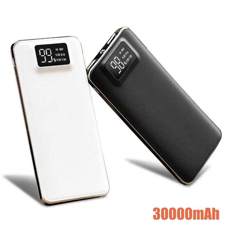 

30000mAh Powerbankl 2 USB Portable Charger Power Bank External Battery Poverbank for IPhone Xiaomi Huawei Iphone X Poverbank