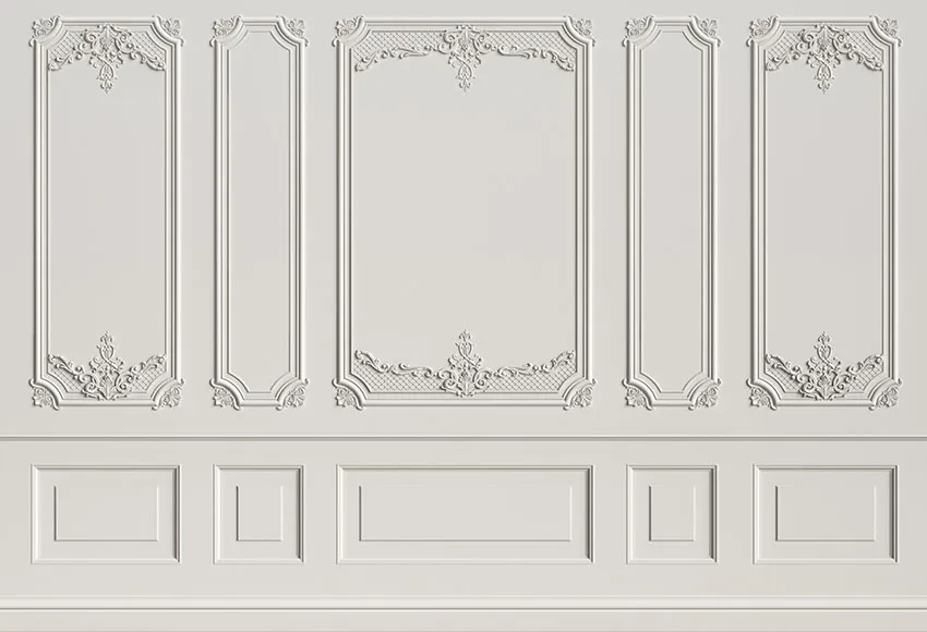 

Фон для фотосъемки новорожденных с изображением белой стены внутри помещения