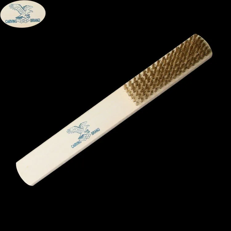 Crafts Wood Wire Brush Bodhi Cleaning Wire Brush Wooden Handle Stainless Steel Wire Brushes Rust Removing Polishing Brush