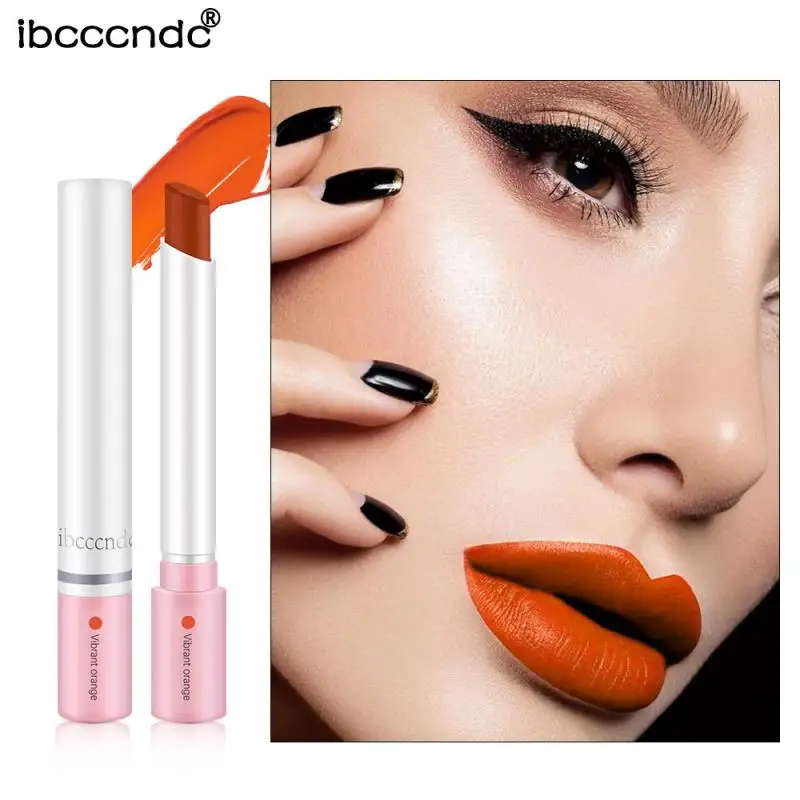 New Cigarette Tube Lipstick Set 4 Colors Matte Long Lasting Waterproof Matt Lip Stick Tube Nude Red Lips Makeup TSLM2