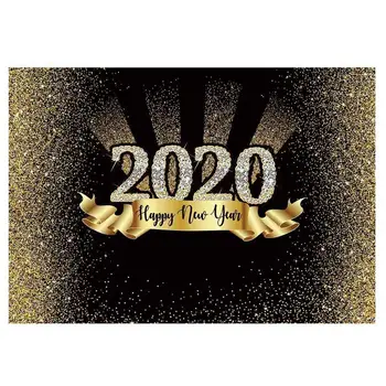 

210cmx150cm Happy New Year 2020 Background Cloth Photo Backgrounds Studio Photography Screen Chromakey Backdrop Cloth