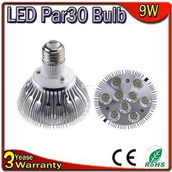 

10PCS/Lot 3 Years Warranty E27 9W LED Light Par30 LED Bulb Dimmable Spotlight Spot Lighting Par38 COB Globe Lamp