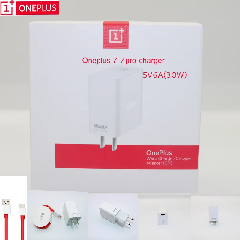Оригинальный зарядный кабель OnePlus Warp 30 Вт зарядное устройство с европейской
