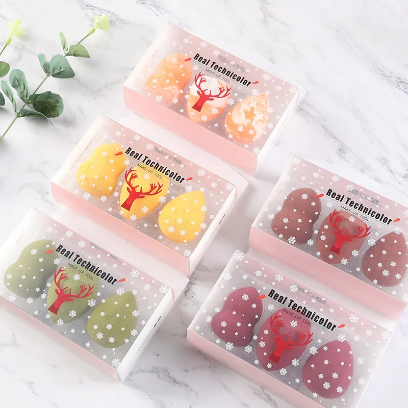 

VOV ju ruan Not Eat Powder Water Droplet Cosmetic Egg Non-Latex Bubble Water Larger Wet And Dry Dual Purpose Sponge Gourd Powder