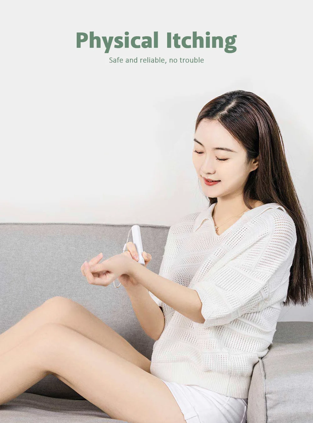 Small and Portable Infrared Pulse Antipruritic Stick Precise Temperature Control 200mAh Battery