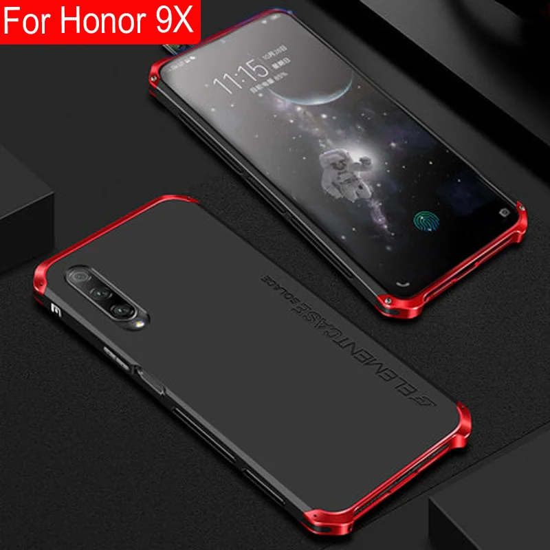 

Metal Frame Phone Case For Huawei Honor 9X Thin Hard Aluminium Hybrid PC Shell For Huawei Honor 9 X Cases honor9x