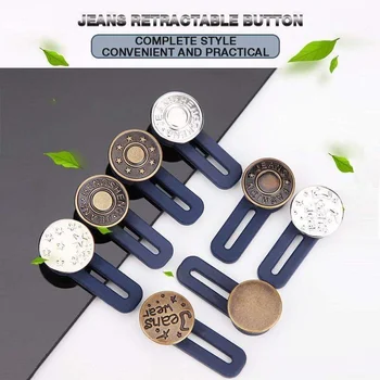 

3 Pcs Waist Extender - Jeans Retractable Button