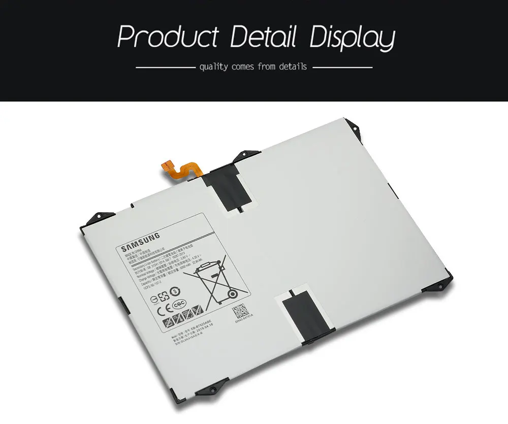 Samsung планшет Батарея EB-BT825ABE для samsung Galaxy Tab S3 9,7 дюймов SM-T825C T820 T825 6000 мАч замена батареи