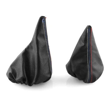 

Manual Knob Leather Gear Boot Cover Gaiter Shifter Car Handbrake for BMW 3 Series E36 E46