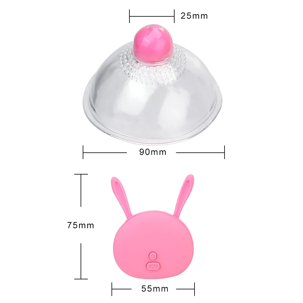 speeds Sucking 10 Breast Pump Breast Enlarge Massager Wireless Remote Control Nipple Vibrator Clit Stimula_voghion.com