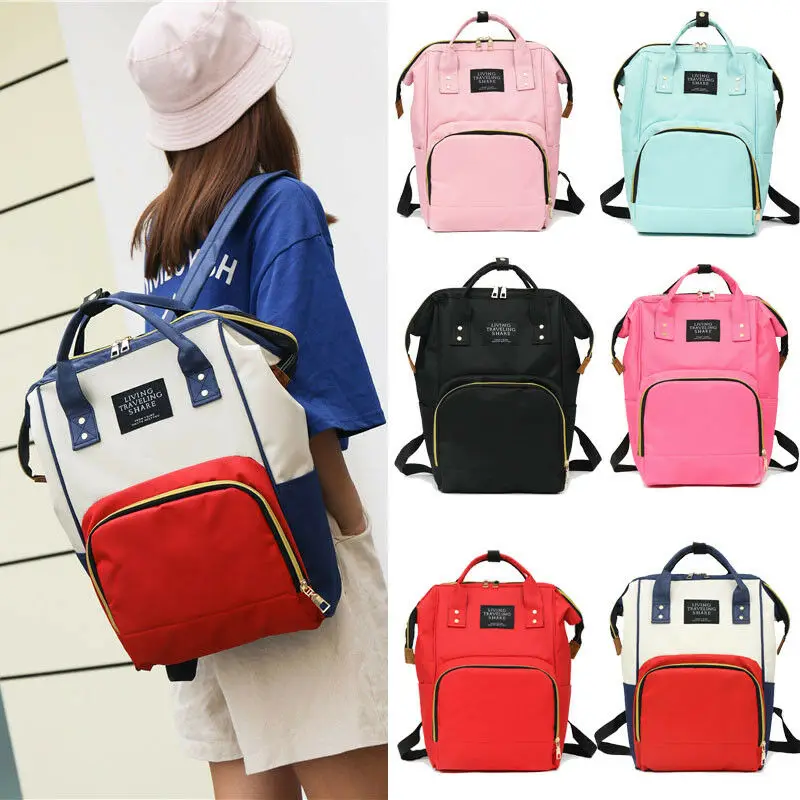Mummy Backpack Baby Diaper Nappy Multifunctional Mommy Bag Portable with USB Port | Мать и ребенок