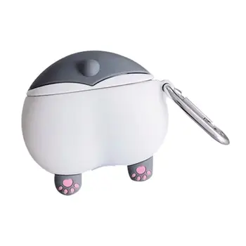 

Dog Pattern Protective Case Shockproof Silicone Cover Skin Protector with Carabiner for Airpods 1/2 Charging Box Accessories