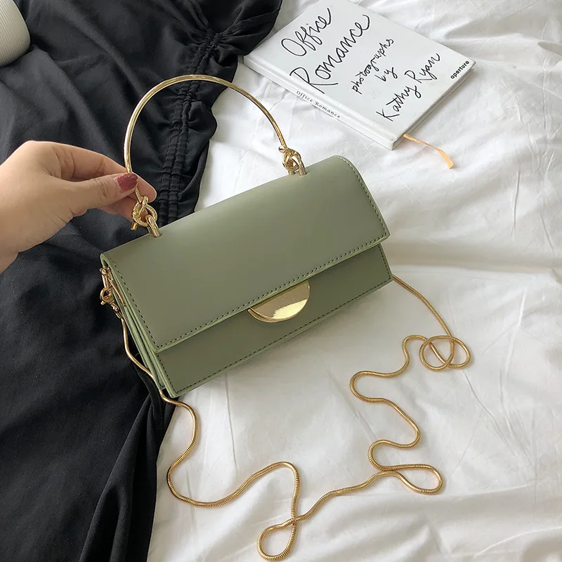 

New Arrival Bag Women's 2019 New Style Korean-style-Style Crossbody Bag Versatile INS Textured Chain Square Sling Bag