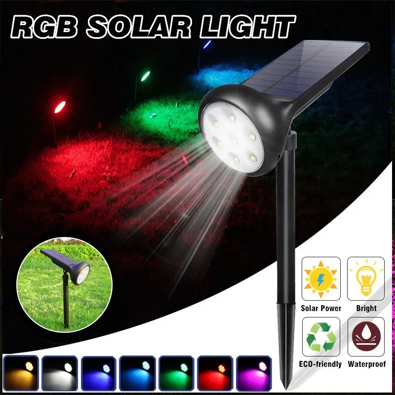 

Eco-Friendly Spotlight 7LED Security Lamp Home Outdoor Solar Power Fence Light Energy Saving IP65 Garden Landscape Lights