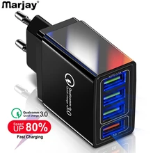 48 Вт USB зарядное устройство Quick Charge 3,0 4,0 порт настенное быстрое зарядное устройство для iPhone samsung Xiaomi huawei зарядное устройство для мобильных телефонов ЕС Великобритания адаптер