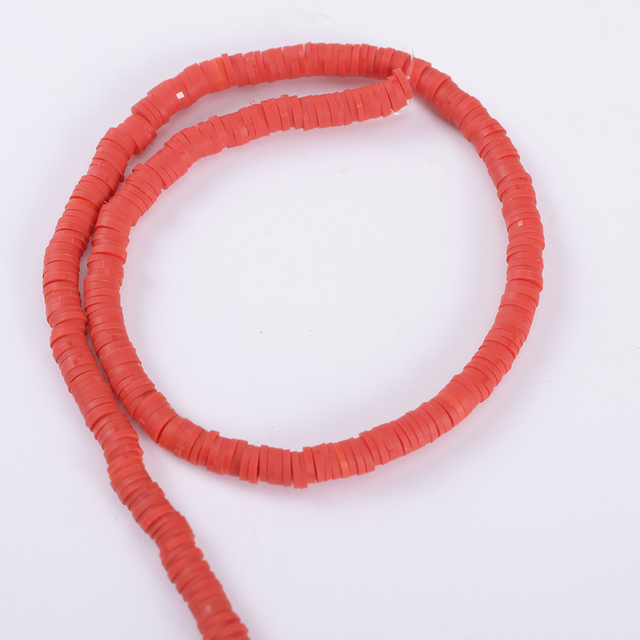 30 Colors 6mm Recyclable Polymer Clay Disc Spacer Beads Necklace Bracelet Handmade Loose Charms Beads For Jewelry Making