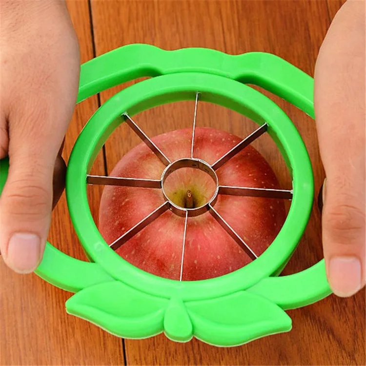 

2pcs Stainless Steel Apple Pear Slicer Corer with Plastic Handle Fruit Cutter Core Remover Cutting Tool Fruit Slicer Kitchen Aid