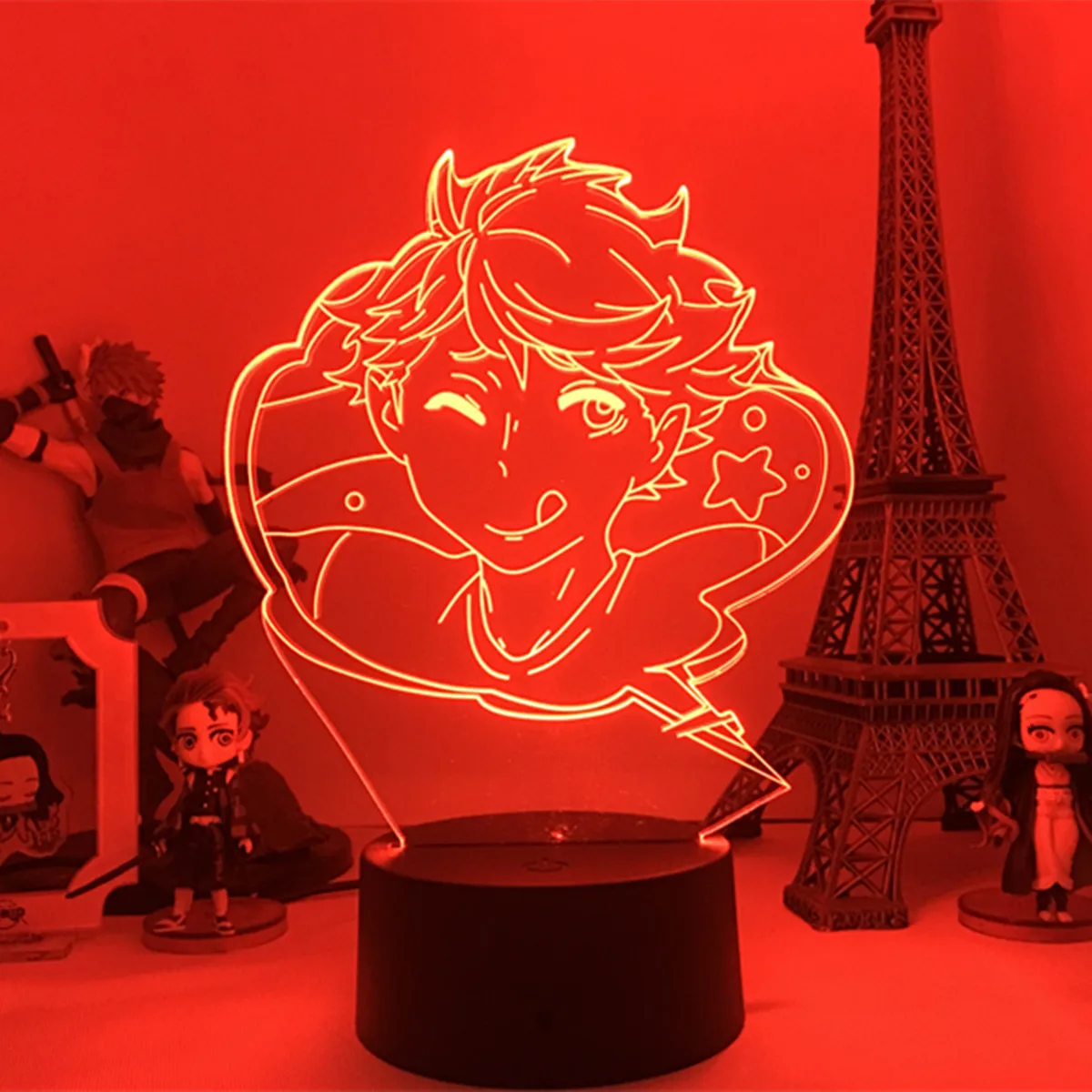 Аниме кошмарным Сугавара Koushi фигурка 3D ночной Светильник манга лампа комиксов