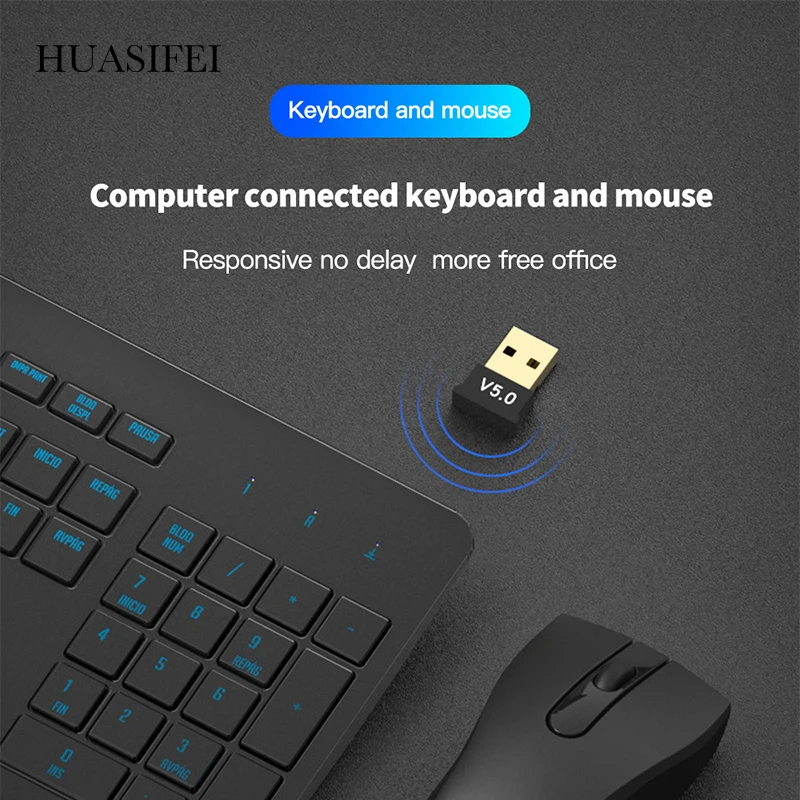 USB bluetooth адаптер HUASIFEI 5 0 приемник модулятор беспроводной Aux для компьютера ПК
