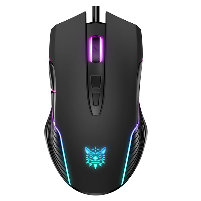 USB Wired Gaming Mouse, 6-Speed DPI Adjustable 6400DPI, 7-Button RGB Light Optical Mouse, Suitable For PC, Laptops, Gamer 